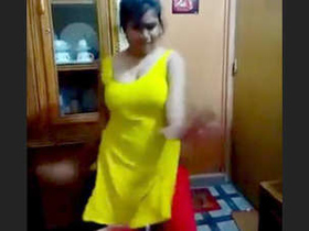Cute Indian girl seductively dances in lingerie