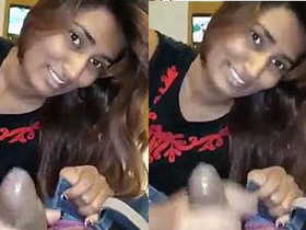 Swathi Naidu gives a hand job and makes her customer ejaculate in a hotel room