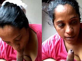 Mallu Aunty's Skillful Blowjob in HD Video
