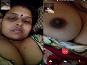 Exclusive video of bhabhi showing off her big boobs to her lover