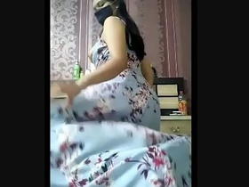 Sensual tango couple dance with Punjabi beauty Samuta in private show