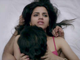 Romantic Indian girl Roa and her lover indulge in sensual foreplay