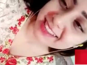 Pakistani girl wows with her beauty in a video call