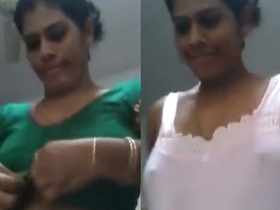 Indian aunty undressing and changing clothes