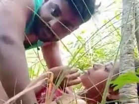 Desi girl gets wild in the open air in this outdoor sex video