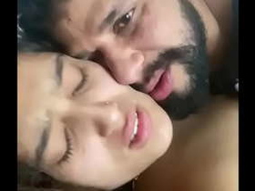 Cumshot on tits and hardcore fucking with a desi girlfriend