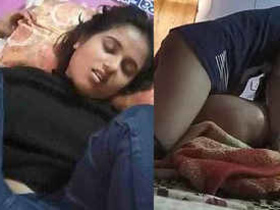 Mumbai girl gets pounded by her boyfriend in her bedroom, producing nice moans