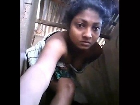 Watch Riya, a village girl, get naughty in the shower