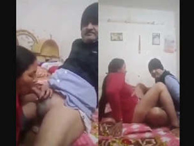 Indian couple engages in oral sex and intercourse with Hindi commentary