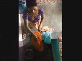 Indian sister's bath time video