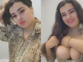 Cute desi model with huge natural boobs