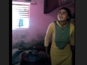 A pretty girl in a village has an affair with her neighbor by sucking and fucking