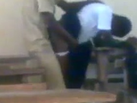Desi schoolgirl gets pounded by security guard in hardcore doggy style