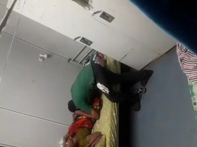 Office lady gets fucked in a store while cleaning