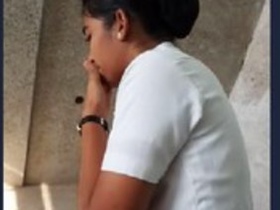 Sizzling Indian nurse in action