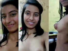 Indian girl flaunts her hot nipples in a steamy video