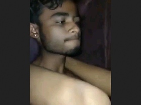 Watch a timid girl pleasure herself with a smooth pussy