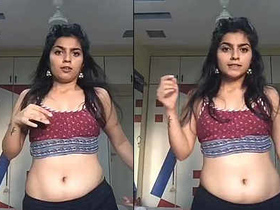 Seductive Indian dancer performs enticing routine