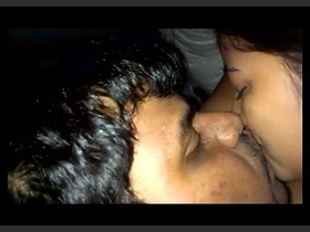 A Telugu girlfriend with gorgeous breasts gets her vagina penetrated and revealed