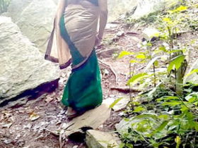 Desi friend and mom get naughty in the backyard