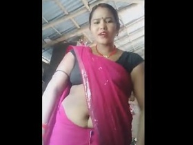 Hot Bhabi with Big Belly in Shorts: Video 7