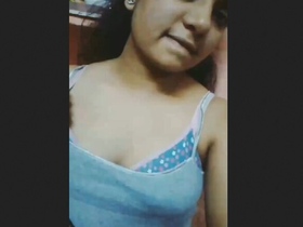 Horny Indian babe flaunts her big boobs and pussy