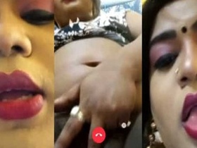 Bhabhi's steamy video call with her secret lover