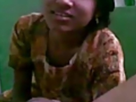 Indian teen sucks hard and deep on a big cock in HD video