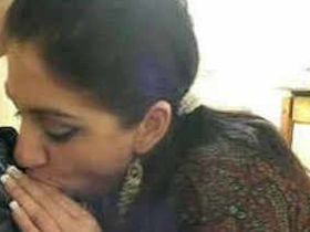Seductive girl gives a hot blowjob in this steamy video