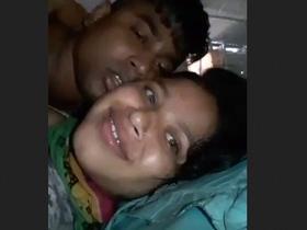 Beautiful woman gives oral and has sex with her lover in the village