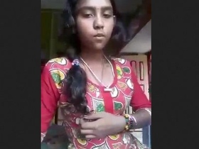 Teen Desi girl pleasures herself with her fingers