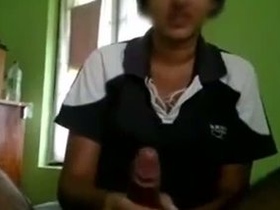 Homemade video of Indian teenager masturbating in a bedroom