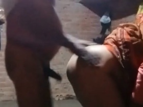 Aunty from a village gets doggy style with a cradle