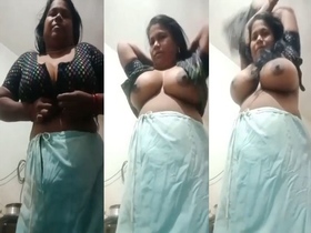 Cheating wife with big boobs flaunts her assets in a steamy video