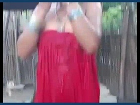 Indian girl with an open top gets naughty on camera