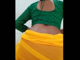Indian sister with a large buttocks