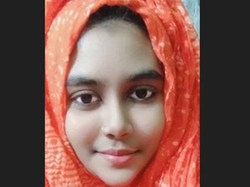 Young Indian woman reveals her intimate parts