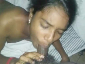 Tamil girl gives a sensual blowjob in HD video