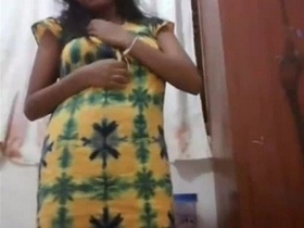 Tamil babe cuddles with her pet and masturbates