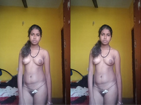Cute Indian girl bares her body in an exclusive video