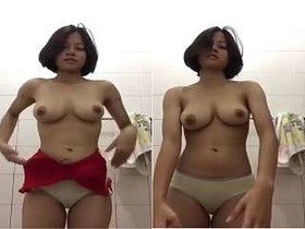 Exclusive video of Nepali girl showing off her cute boobs and pussy