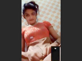 Cute Indian girl shows off her body in solo video