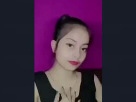 Cute Indian girl flaunts her big breasts