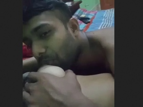 Bangladeshi couple gets intimate in the bedroom