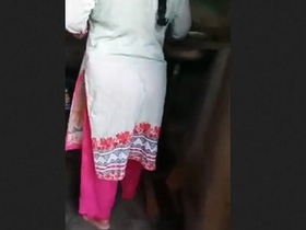 Curvy Indian bhabi with a round butt and perky breasts