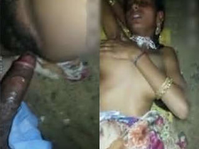 Desi babe gets standing sex from her lover
