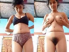 Cute desi teen Rita flaunts her body in a solo video