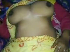 Busty aunt in saree gets penetrated and filled with semen in her vagina