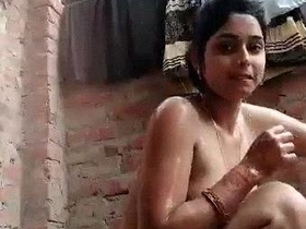 Nude Indian girls take on the challenge of selfies in the bathtub