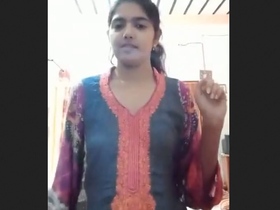 Desi babe flaunts her curves in a skimpy outfit